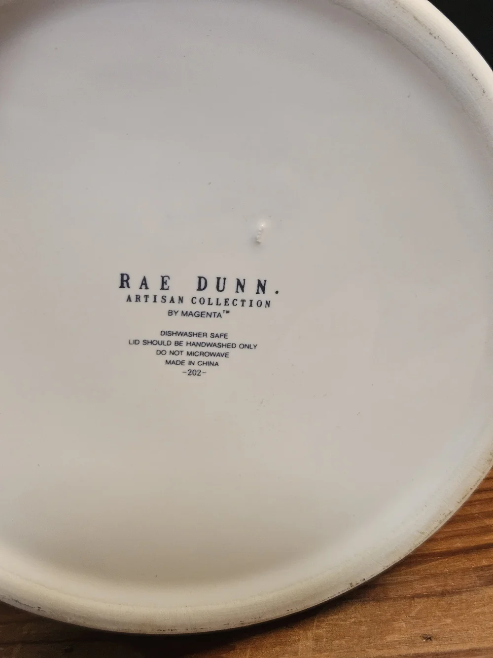 Rae Dunn White Ceramic 'Bone Appétit' Canister